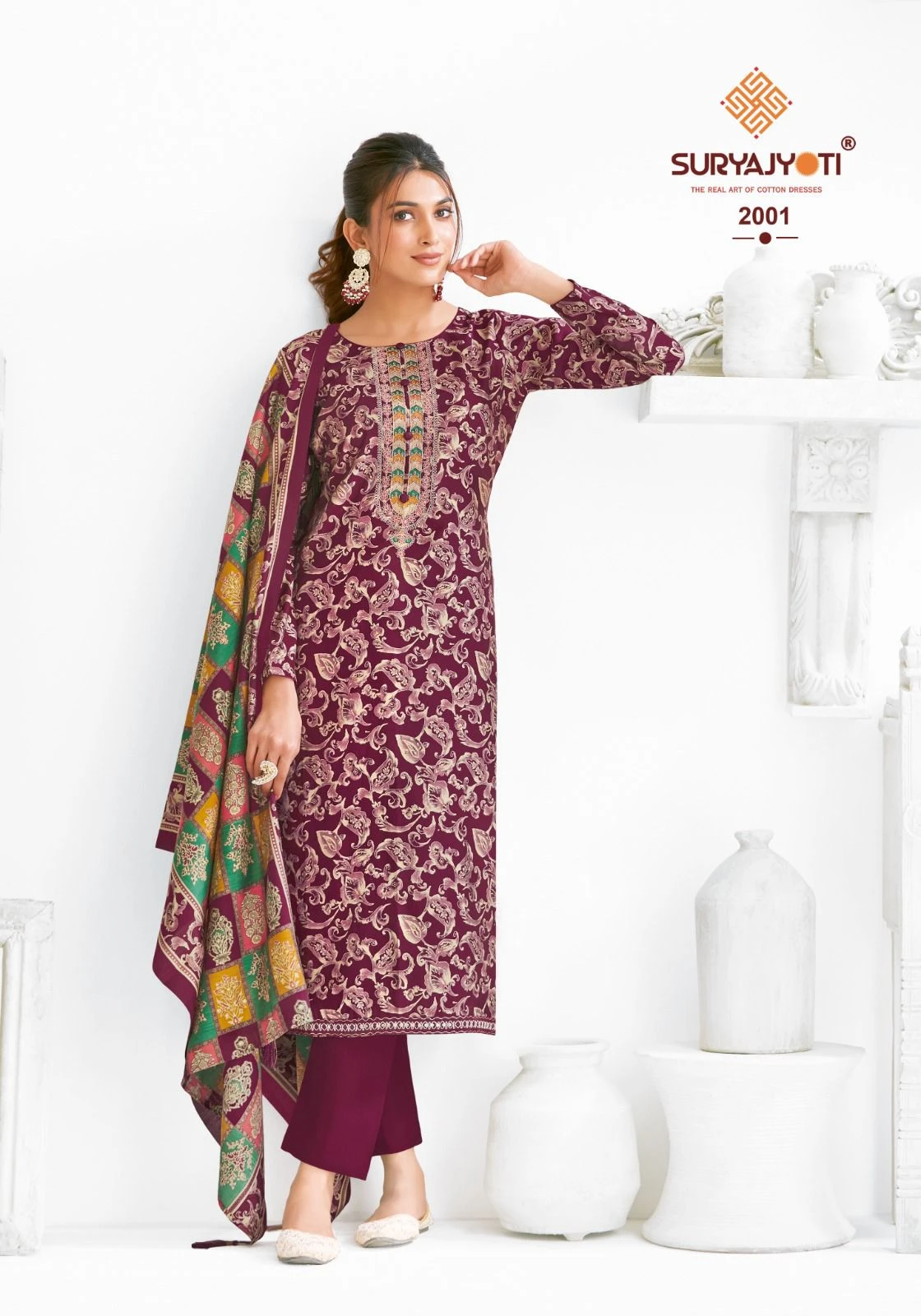 Suryajyoti Priyanka Vol 2 Pure Model Wholesale Salwar Suit Catalog — Wholesale Salwar Suits, MPA wholesale from Surat — view 6